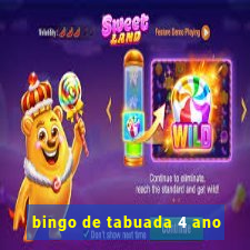 bingo de tabuada 4 ano